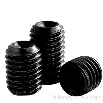 DIN916BLACK INNER HEX SOCKET SET SCREWS CUP Point